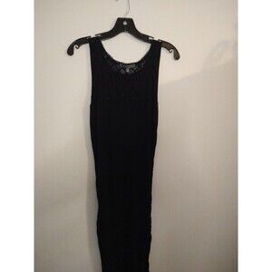 catherine malandrino Laced  black small  sleeveless midi  dress Y2K Vintage Cozy